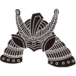 孔雀剣立て兜紋