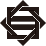 組み合い角に二つ引き紋