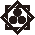 組み合い角に三つ星紋