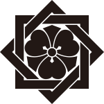 組み合い角に剣片喰紋