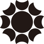 九曜の月星模様紋