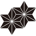 持ち合い麻の葉紋