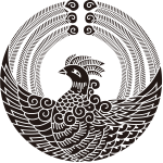 舞い鳳凰の丸紋