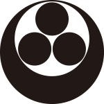 真向い月に三つ星紋