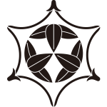 鞠鋏み松葉に九枚笹紋