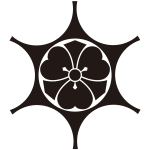 鞠鋏みに剣片喰紋