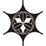 鞠鋏みに九枚笹紋