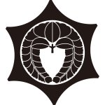 鞠鋏みに下り藤紋