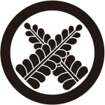 丸に違い藤の花紋