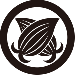 丸に違い変り梛の葉紋