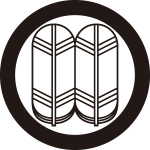 丸に中陰並び鷹の羽紋