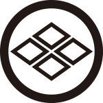 丸に中陰割菱紋