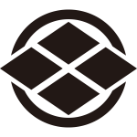 丸に出割り菱紋