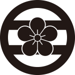 丸に二つ引きに梅紋