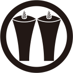 丸に二つ蝋燭紋