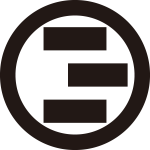 丸に不揃い三つ引き（２）紋