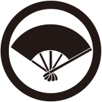 丸に五本骨扇紋