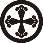 丸に花形四つ丁子紋