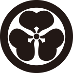 丸に離れ片喰紋