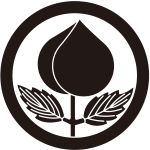 丸に葉付き桃紋