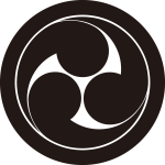 丸に左三つ巴紋