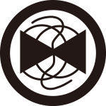 丸に紐付き横輪鼓紋