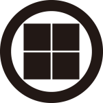 丸に平四つ石紋