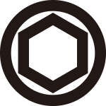 丸に一重亀甲紋