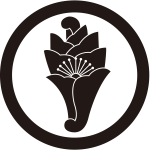 丸に一つ花杏葉紋