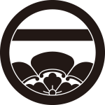 丸に一つ引きに覗き木瓜紋