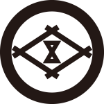 丸に井桁に中陰輪鼓紋