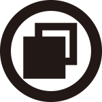 丸に陰陽重ね石紋