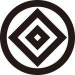 丸に入れ子釘抜紋