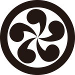 丸に五つ巴車紋