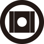 丸に岩城櫺子に月紋