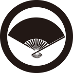 丸に十二本骨扇紋