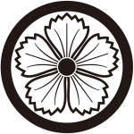 丸に陰撫子紋