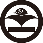 丸に雁金に一つ引き紋