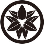 丸に頭合せ九枚笹紋