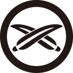 丸に変り違い葦紋