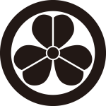 丸に変り片喰紋