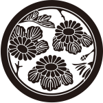 丸に変り菊の枝丸紋