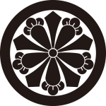 丸に剣五つ丁子紋