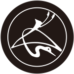 丸に石持ち地抜き長字鶴紋