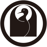 丸に光琳作り鶴紋