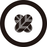 丸に豆違い鷹の羽紋