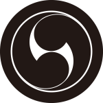 丸に右二つ巴紋