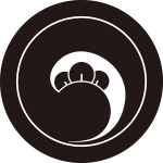 丸に右一つ丁子巴紋