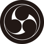 丸に右三つ巴紋