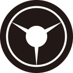 丸に三つ地紙紋